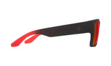 803673 - Soft Matte Black/red Fade - Happy Gray Green with Red Flash