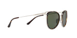 120071 - Silver Tone/dark Tortoise - Green Solid