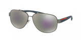 Prada Linea Rossa Lj Silver 58QS Sunglasses