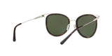 120071 - Silver Tone/dark Tortoise - Green Solid