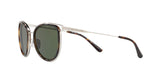 120071 - Silver Tone/dark Tortoise - Green Solid