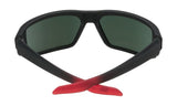 803673 - Soft Matte Black/red Fade - Happy Gray Green with Red Flash