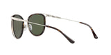 120071 - Silver Tone/dark Tortoise - Green Solid