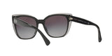 56828G - Shiny Top Black On Grey - Grey Gradient