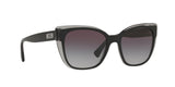 56828G - Shiny Top Black On Grey - Grey Gradient
