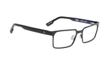 456000 - Matte Black/black Blue Horn