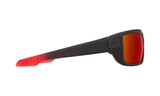 803673 - Soft Matte Black/red Fade - Happy Gray Green with Red Flash